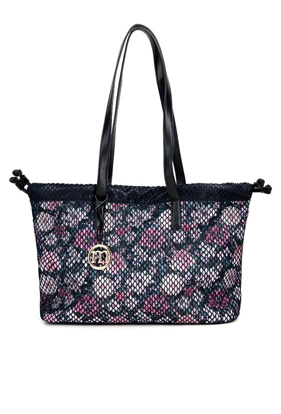 Duży shopper z siateczką