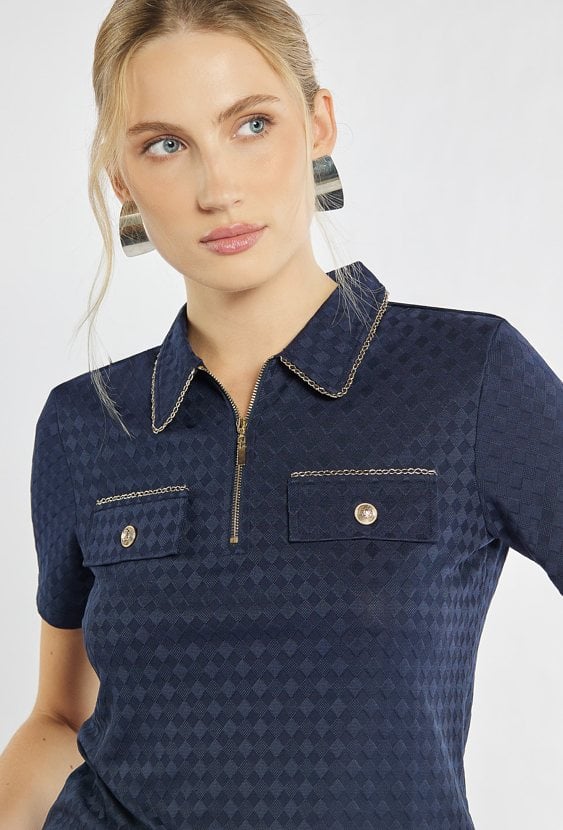 Bluzka z kołnierzem