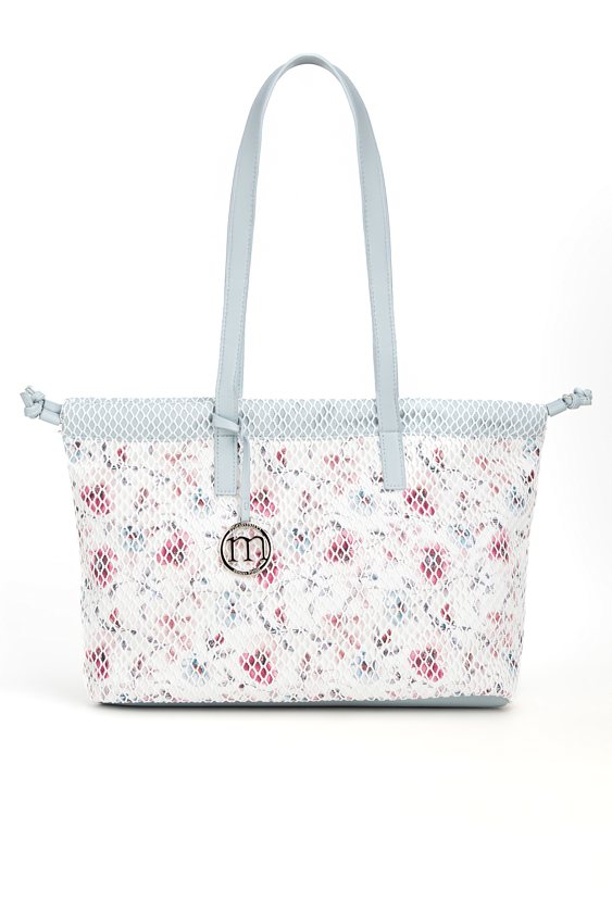 Duży shopper z siateczką
