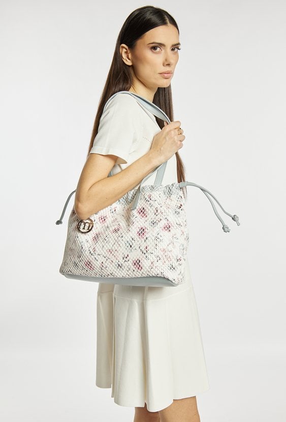 Duży shopper z siateczką