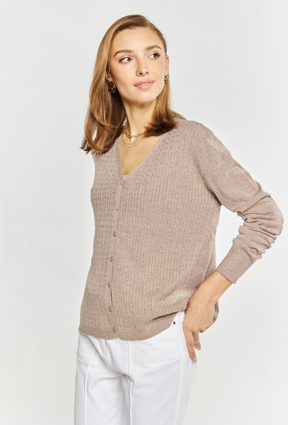 Rozpinany sweter damski
