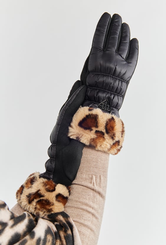 Stylowe rękawiczki z futerkiem