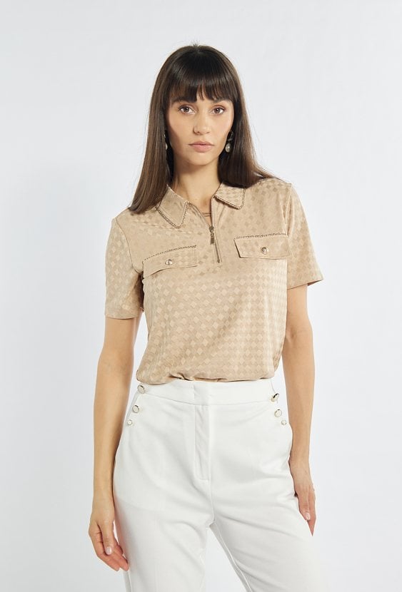 Bluzka z kołnierzem