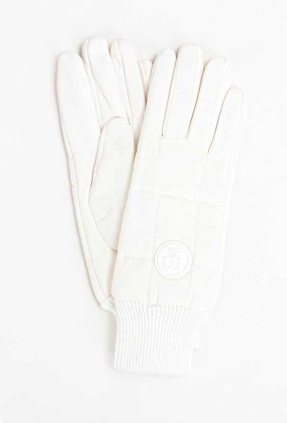 Damskie rękawiczki ze ściągaczem