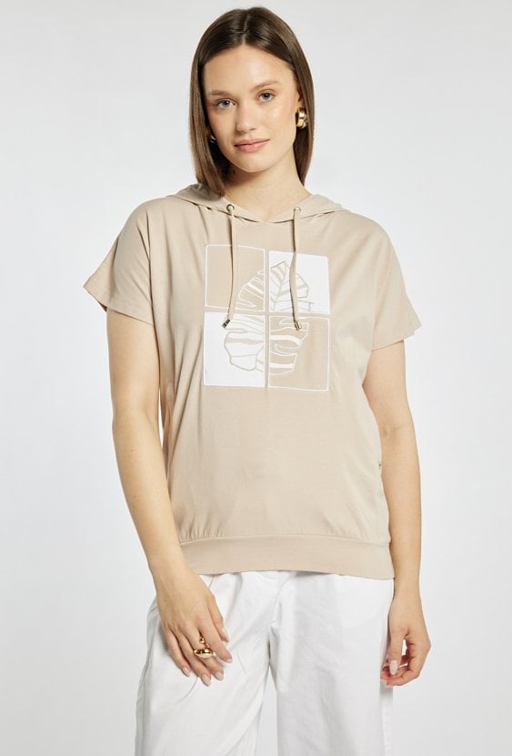 T-shirt z kapturem