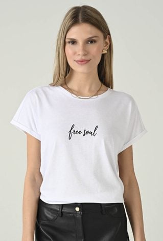 T-shirt damski z bawełny