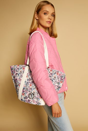 Shopper z kwiatowym wzorem