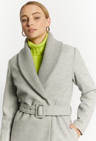 Dłuższy płaszcz damski