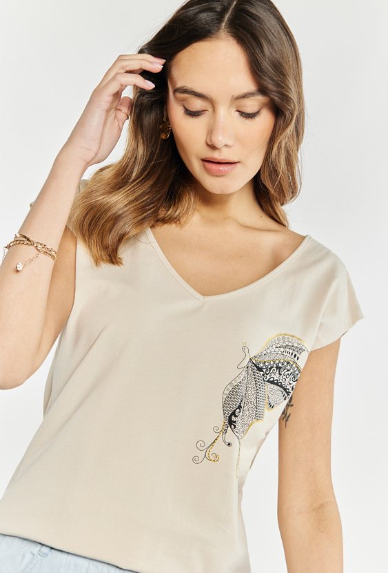 Bawełniany top damski