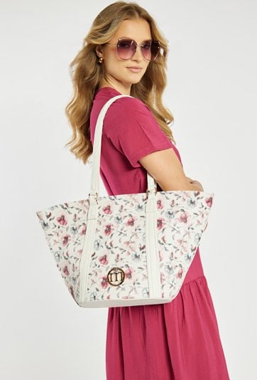 Shopper z kwiatowym wzorem