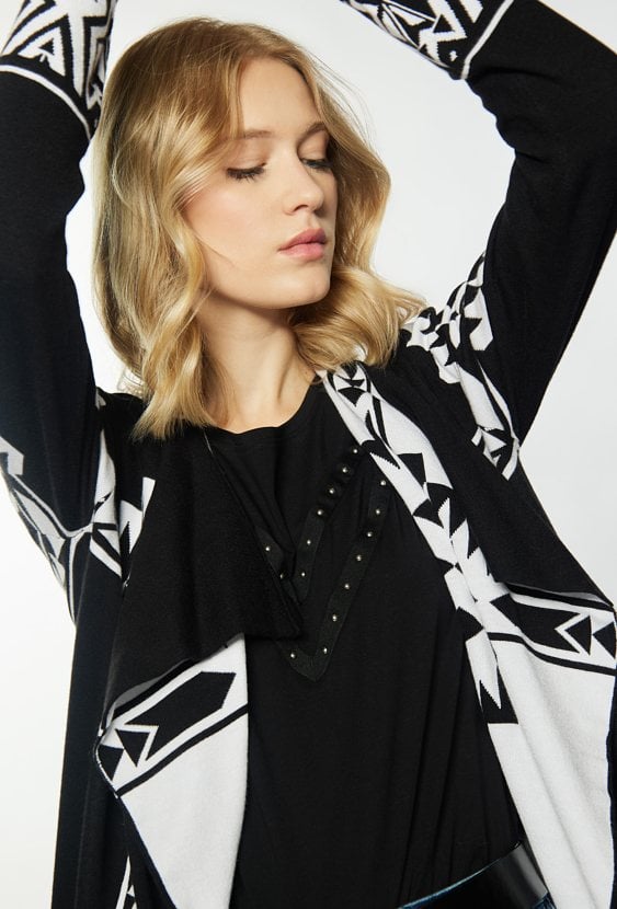 Kardigan w stylu boho