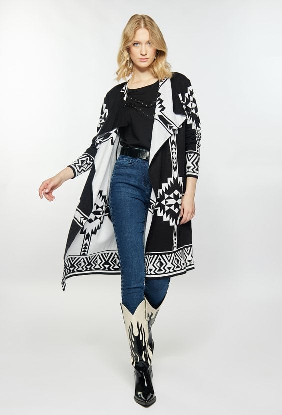 Kardigan w stylu boho