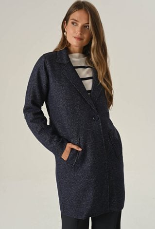Lekki płaszcz z wełną