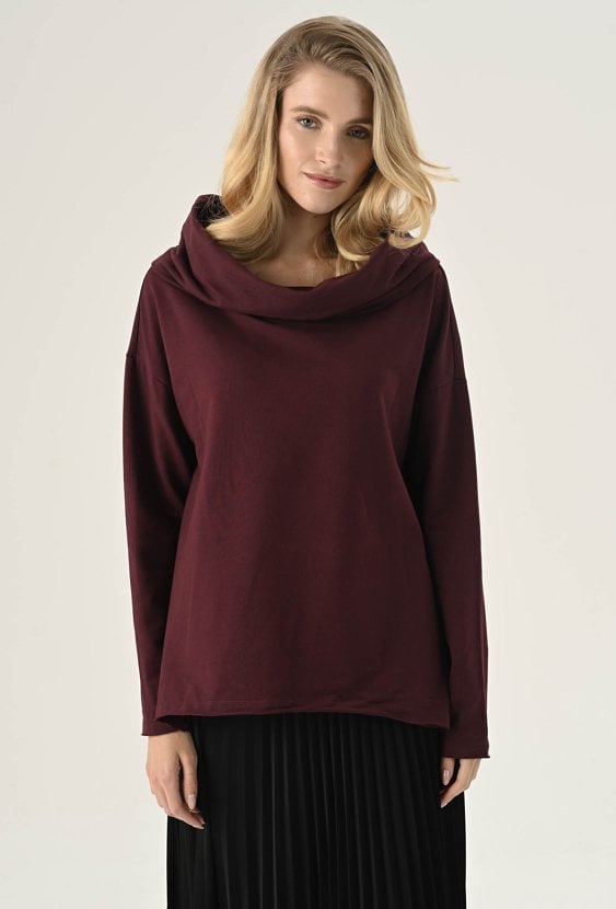 Bluza w bordowym kolorze