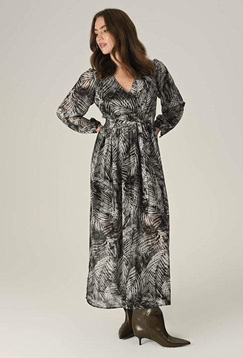 Sukienka maxi z szyfonu