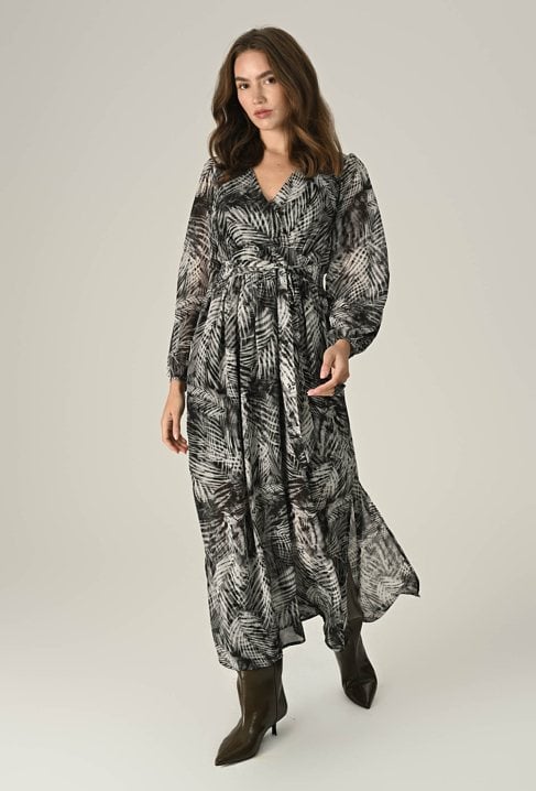 Sukienka maxi z szyfonu