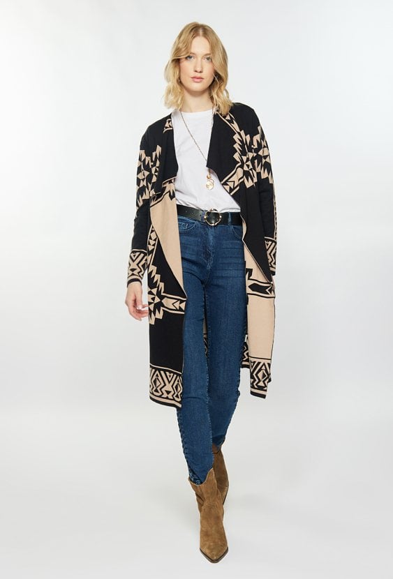 Kardigan w stylu boho