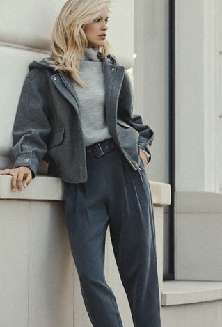 Oversizowa bomberka w szarym kolorze