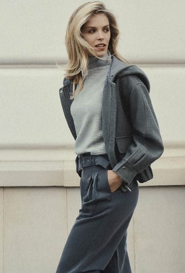 Oversizowa bomberka w szarym kolorze