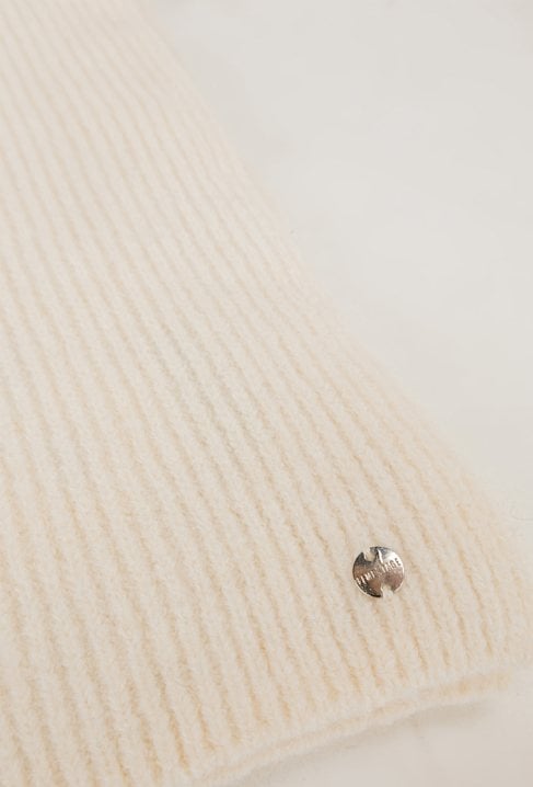 Prążkowany szal z dodatkiem wełny