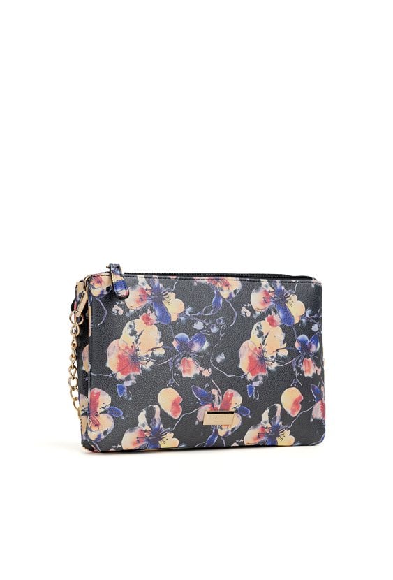 Mała torebka z kwiatowym wzorem