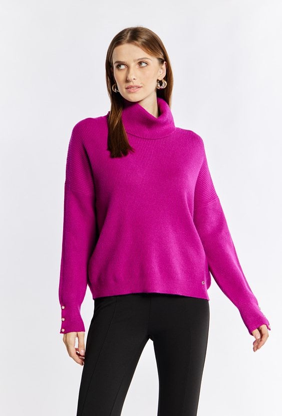 Luźny sweter damski