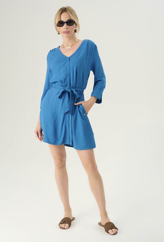 Wiskozowa krótka sukienka
