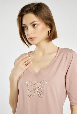 T-shirt z motywem motyla