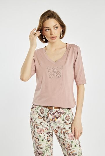 T-shirt z motywem motyla