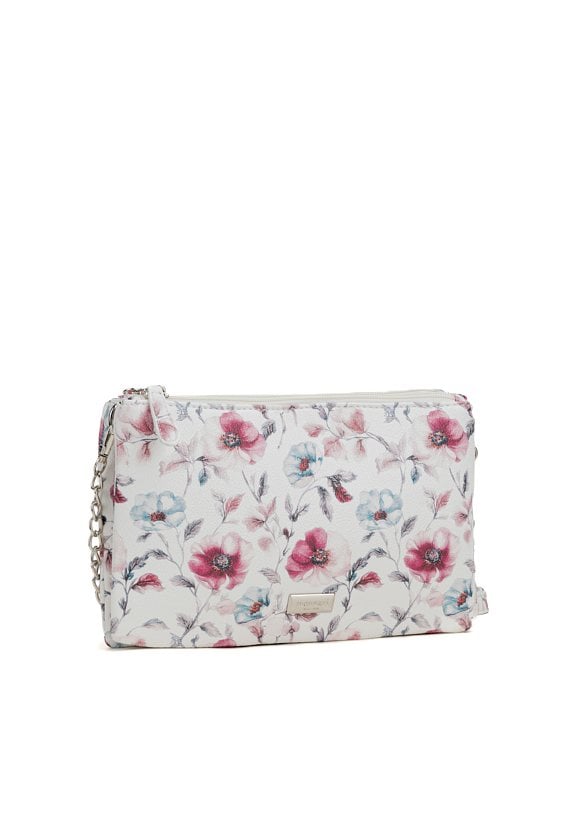 Mała torebka z kwiatowym wzorem