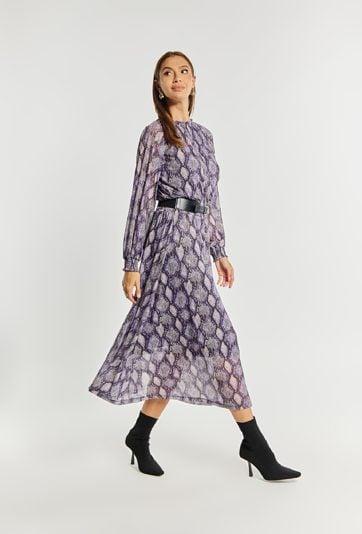 Wzorzysta sukienka damska