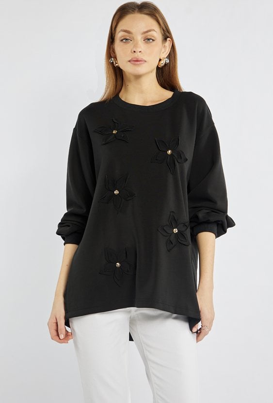 Bluza damska z kwiatami 3D