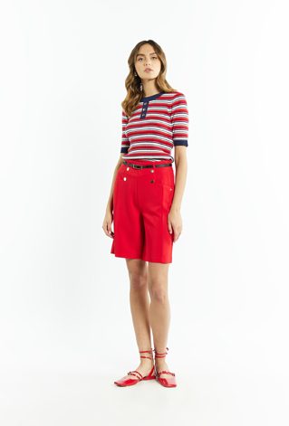 Szorty damskie z wysokim stanem