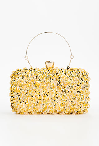 Wizytowa torebka z kryształkami