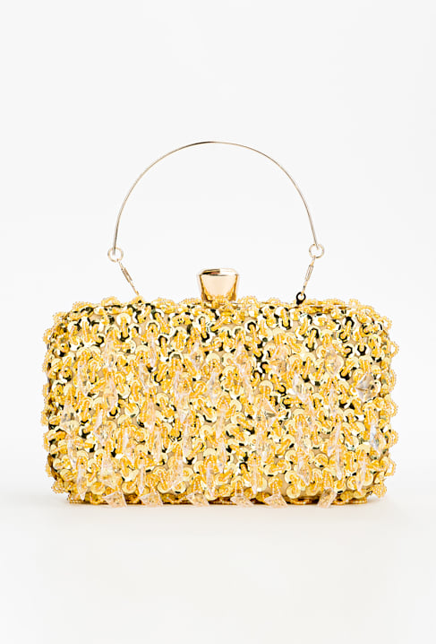 Wizytowa torebka z kryształkami