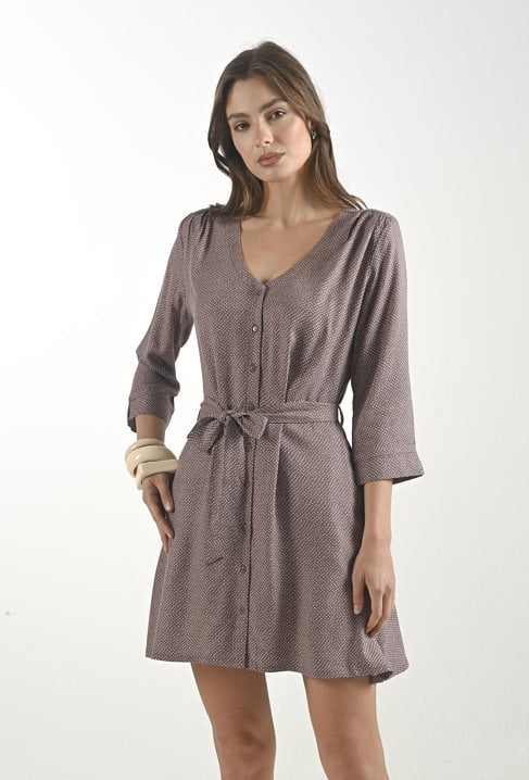 Wiskozowa krótka sukienka