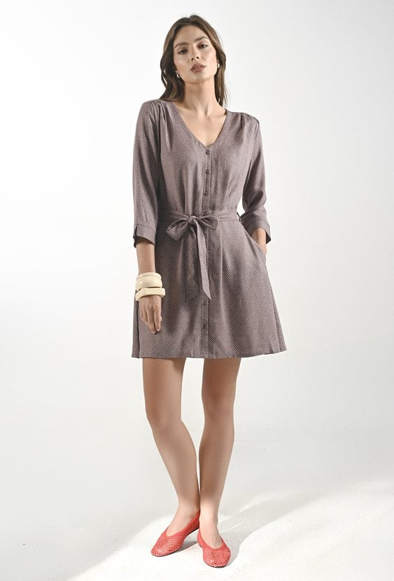 Wiskozowa krótka sukienka