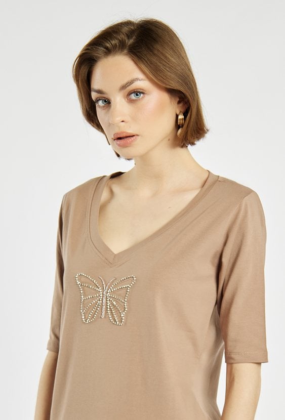 T-shirt z motywem motyla