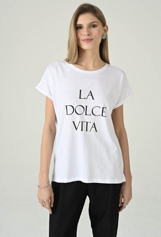 T-shirt damski z napisem