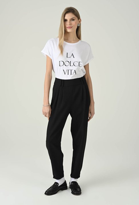 T-shirt damski z napisem