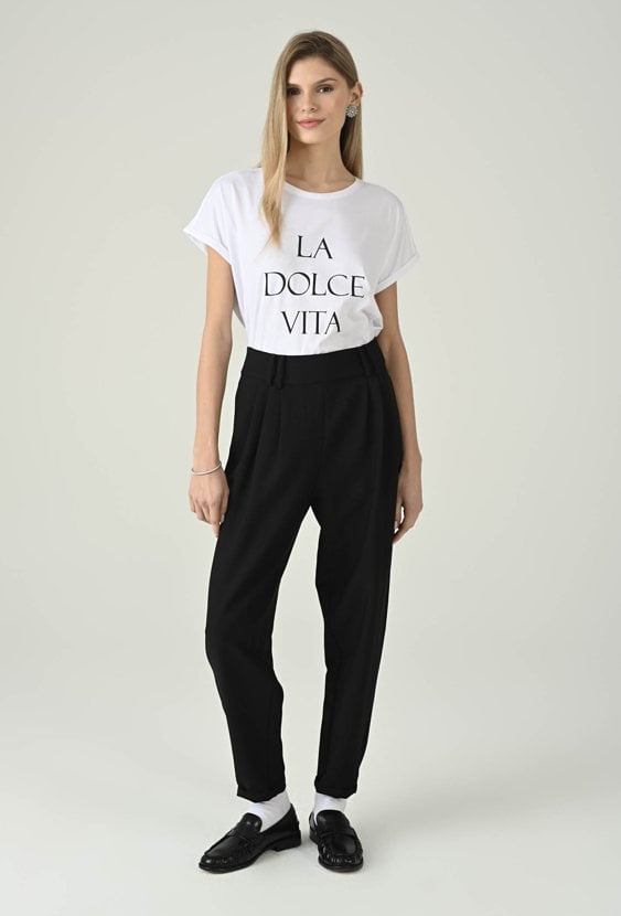 T-shirt damski z napisem