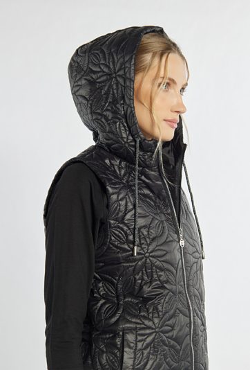 Kamizelka z ozdobnymi przeszyciami