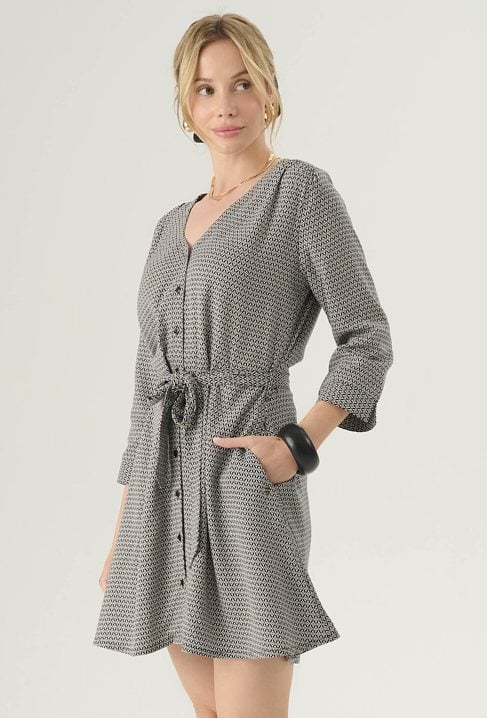 Wiskozowa krótka sukienka