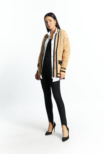 Dzianinowe legginsy damskie