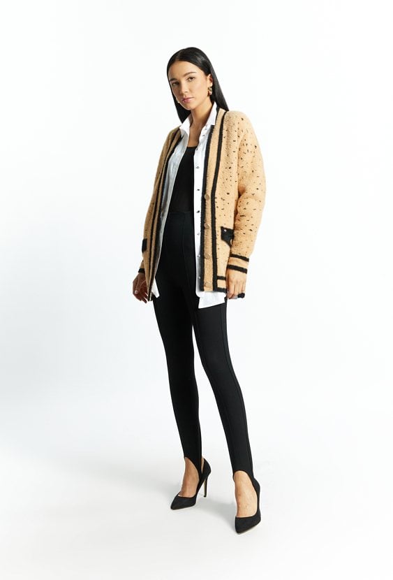 Dzianinowe legginsy damskie