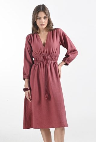 Kobieca sukienka z wiskozą