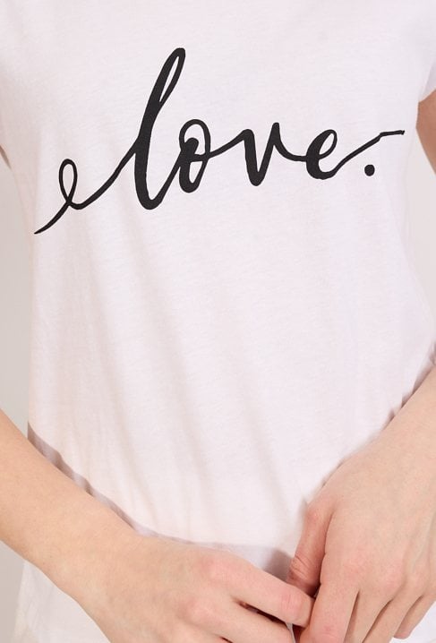 Bawełniany T-shirt z napisem