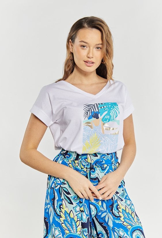 T-shirt damski z nadrukiem