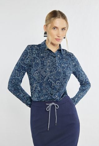 Wzorzysta koszula damska