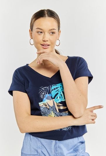 T-shirt damski z nadrukiem
